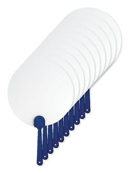 Пакет от 10 GiftRetail IT3491 - PAYPAY Frosted Transparent Manual Hand Fan