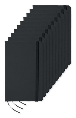 Пакет от 10 GiftRetail MO1800 - NOTELUX Premium A6 Notebook with Hard PU Cover