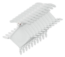 Pack of 100 GiftRetail MO9270 - LULLABY Ultra-Soft Baby Plush Comfort Sucking Towel