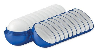 Pack of 100 GiftRetail MO9373 - UV SOFT Organic Nourishing Lip Balm Egg with Vitamin E