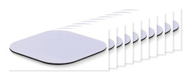 Paket od 10 GiftRetail MO6474 - LIENZO Durable Polyester Sublimation Coaster with Rubber Base