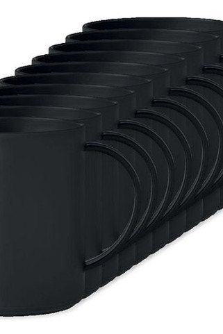 Pack of 10 GiftRetail MO6256 - MONDAY Eco-Friendly 300ml Reusable Plastic Mug