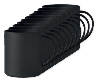 Pack of 10 GiftRetail MO6256 - MONDAY Eco-Friendly 300ml Reusable Plastic Mug