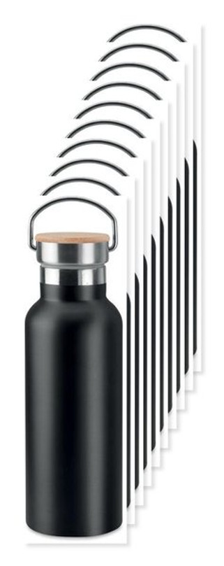 Balení 100 ks GiftRetail MO9431 - HELSINKI Dvoustěnná láhev 500 ml