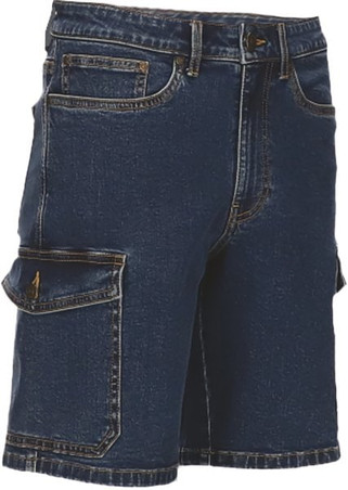 Valento BEVASAM - Denim Cargo Shorts SAMUEL