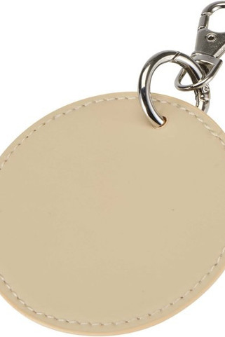 Resi Plus GRS recycled round charm keychain - EgotierPro 130140