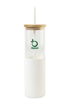 Aviana 101543 - ™ Journey Glass Tumbler with Straw - 20 Oz