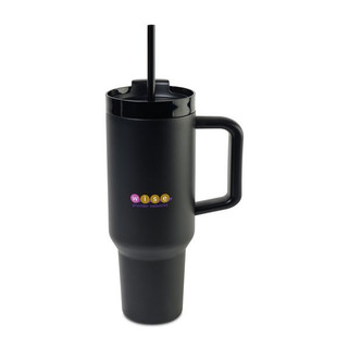 GiftRetail 101943 - Vaso de viaje Adrian con pajita - 40 oz.