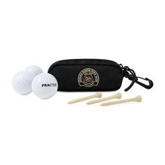 GiftRetail 102265 - Kit de Caddy de Pelotas y Tees Reciclados rPET de Golf Links