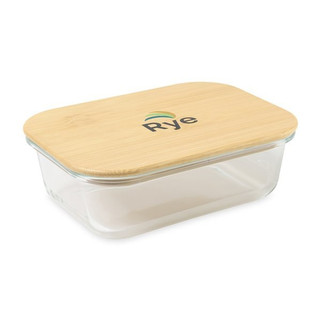 Gemline 102335 - 2 Cup Bamboo Storage Container