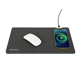 Gemline 102461 - Eden Recycled Polyester Wireless Charging Mouse Pad
