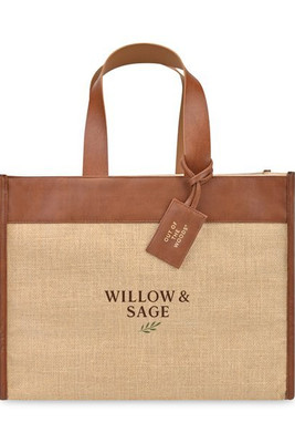 Out of The Woods 102821 - Jute Trim Box Tote