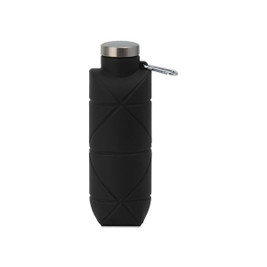 GiftRetail 102993 - Clix Collapsible Silicone Bottle w/ Carabiner - 23 Oz.