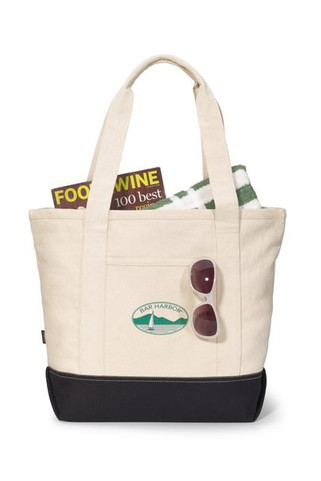 Gemline P1230 - Newport Cotton Zippered Tote