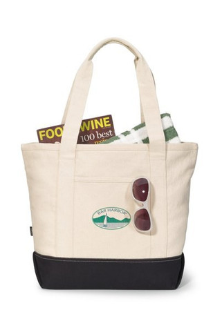 Gemline P1230 - Newport Cotton Zippered Tote