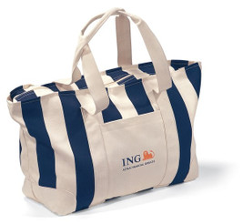 Gemline P1241 - Bolso de Lona Rayado Grande