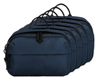 Pack of 5 GiftRetail 101037 - Renew Recycled rPET Toiletry Bag - AWARE™