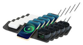 Pack de 50 GiftRetail 102455 - Cargador Inalámbrico Plegable Compacto Newton