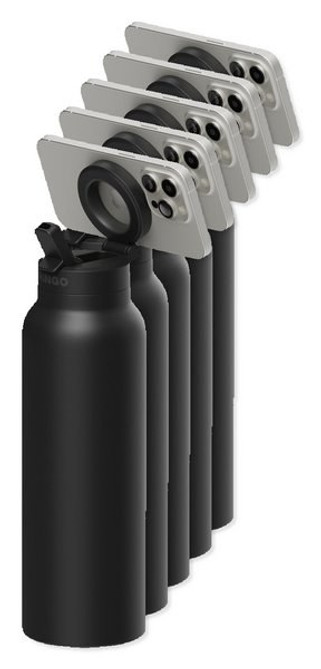 Pack de 50 Ringo 102994 - Botella de agua RINGO Pro con anillo magnético potenciador - 24 Oz.