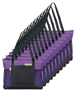 Pack of 10 GiftRetail P1100 - Select Zippered Tote