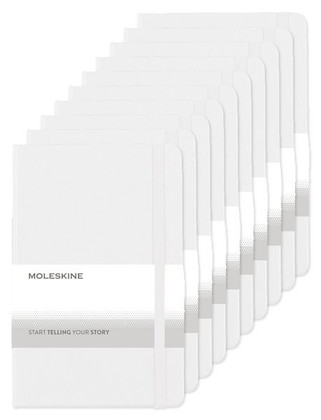 Pack de 100 Moleskine P40030 - Cuaderno mediano de tapa dura rayado