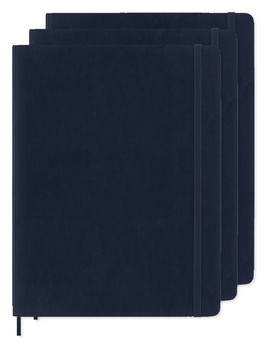 Pack of 30 Moleskine P40700 - Soft Cover Ruled X-Large Notebook