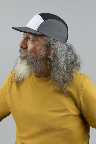 ATLANTIS AT316 - 5-panel flat brim cap with washed-out effect