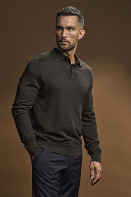 TEE JAYS TJ6002 - Long-sleeved wool polo shirt