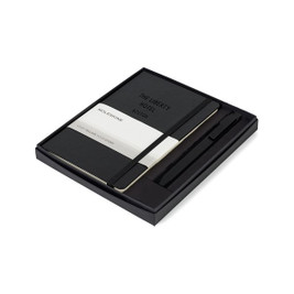 Moleskine 100477 - Medium Notebook and GO Pen Gift Set
