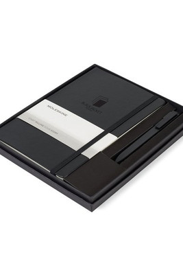 Moleskine 100479 - Large Notebook and GO Pen Gift Set