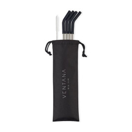 Aviana 100553 - ™ Poppy 4-Pack Stainless Straw Set
