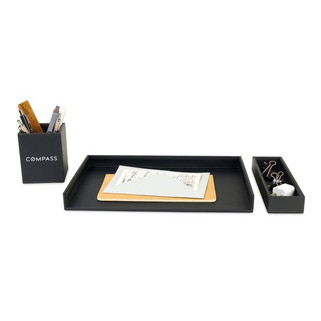Gemline 101110 - Easton 3 Piece Desktop Organizer Set