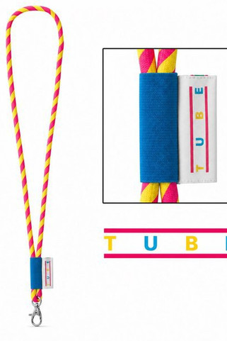 LanyardIn 75001S - Painettu näyte Lanyard TUBE Long (Ø 7 mm)