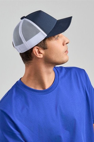 Atlantis ACRCRD - Atlantis Record S 5 Panel Structured High Profile Mid Visor Recycled Trucker Cap