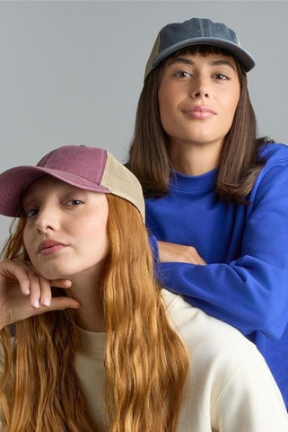 Atlantis ACTEON - Atlantis Teon 6 Panel Unstructured Low Profile Mid Visor Pigment Dyed Recycled Trucker Cap