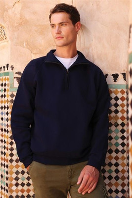 Fruit Of The Loom F62288 - FotL Iconic Premium Combed 300 Regular Fit Quarter Zip Sweat Adult