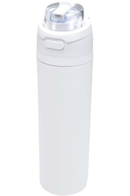 Theron 800 ml RCS recycled single wall stainless steel water bottle with dual function lid - EgotierPro 100951