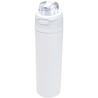 Theron 800 ml RCS recycled single wall stainless steel water bottle with dual function lid - EgotierPro 100951