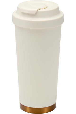 Kubek termiczny Hampton o pojemności 480 ml, wykonany ze stali nierdzewnej z recyklingu z certyfikacją RCS, z podwójnymi ścia - EgotierPro 100956