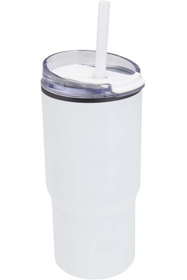 Westin 540 ml RCS recycled double wall insulated tumbler with straw - EgotierPro 100959