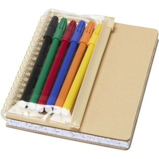 Squiggle B6 hard cover notebook and markers set - EgotierPro 107330