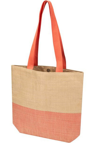 Rhythm straw paper tote bag 10L - EgotierPro 130155