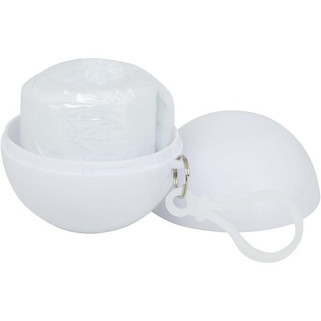 Fog poncho in round plastic container with carabiner - EgotierPro 130164