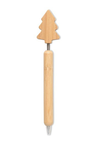 CHRISPEN Bamboo Christmas tree ball pen - GiftRetail CX1580