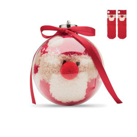 SNUG M Skarpetki Św Mikołaja w bombce - GiftRetail CX1585