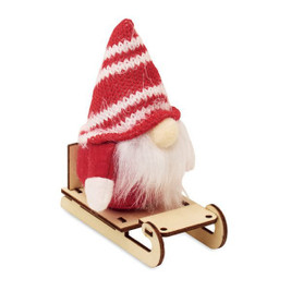 FROSTY SLEIGH Skrzat na drewnianych saniach - GiftRetail CX1588