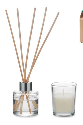 GINGLE Vanilla diffuser & candle set - GiftRetail CX1590