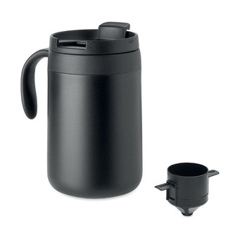 CAFETITO Double wall mug coffee filter - GiftRetail MO3209