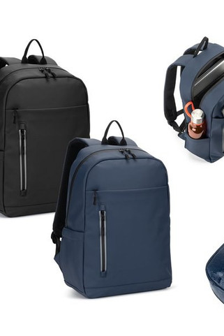 Sac à dos pour ordinateur portable (16") en PU, avec fermetures éclair résistantes à leau - Egotier 92543