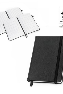 Water-based PU notebook with integrated monthly planner and lined pages - Egotier 93669
